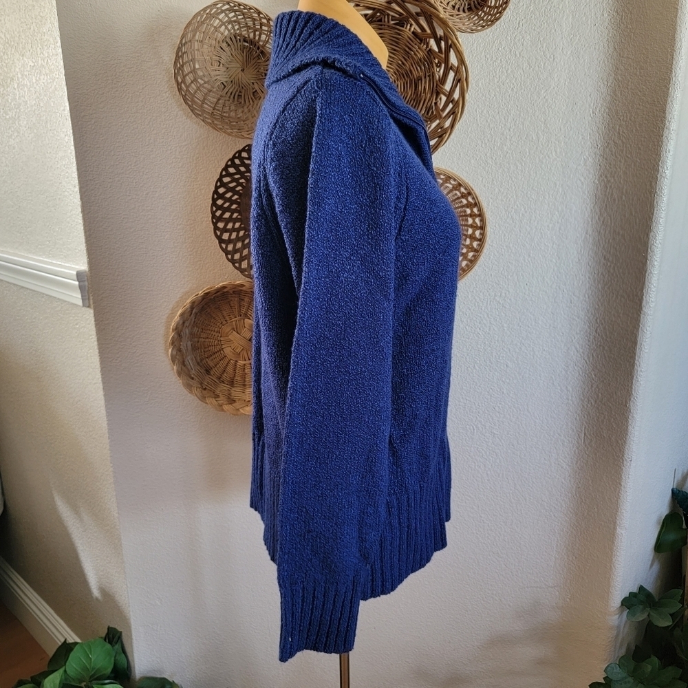 Carolyn Taylor Cardigan Sweater Zip up SZ M - Picture 3 of 5